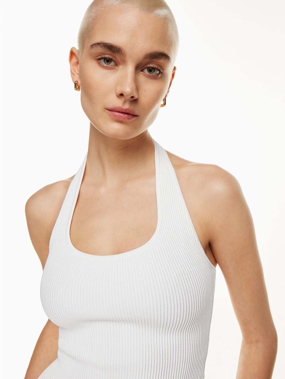 Aritzia Sculpt Ribbed Halter top - size M - Picture 4 of 4